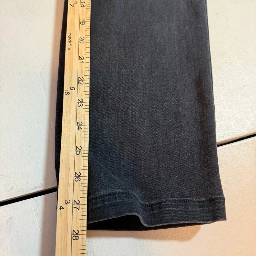 SPANX pull-on shaping black jeans size LARGE stretch denim tummy control